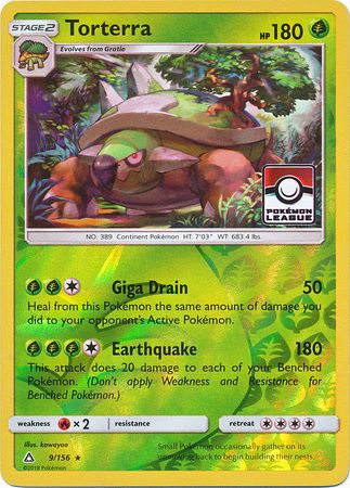 Torterra - 9/156 - League Promo Pokemon Championship/League/Organized Play Promos