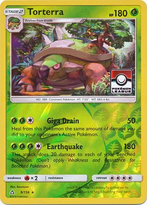 Torterra - 9/156 - League Promo Pokemon Championship/League/Organized Play Promos