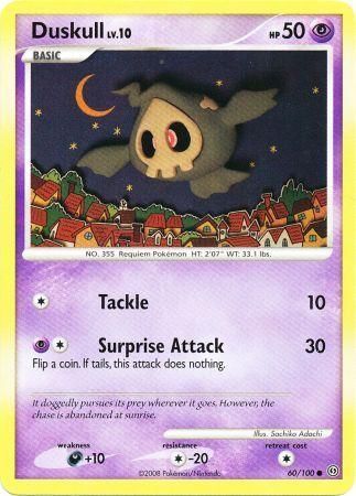 Duskull - 60/100 - Common Diamond &amp; Pearl: Stormfront Singles