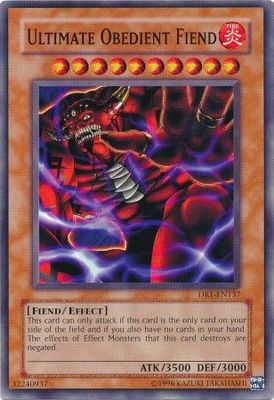 Ultimate Obedient Fiend - DR1-EN137 - Common Unlimited Dark Revelation 1 DR1