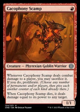 Cacophony Scamp 124/271 Phyrexia All Will Be One Singles