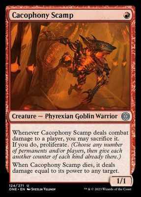 Cacophony Scamp 124/271 Phyrexia All Will Be One Singles