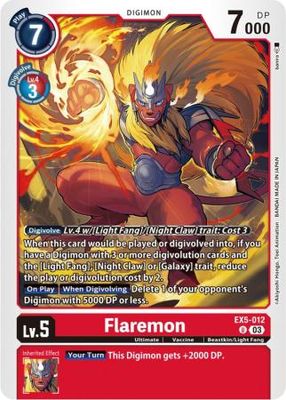 Flaremon - EX5-012 U - Uncommon Animal Colosseum EX05 Singles