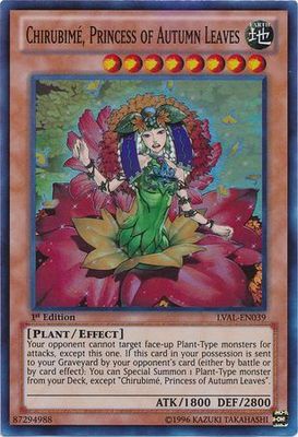 Chirubime, Princess of Autumn Leaves - LVAL-EN039 - Super Rare 1st Edition  Legacy of the Valiant 1st Edition Singles (espanol)