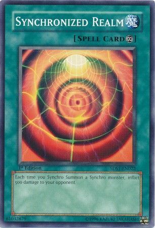 Synchronized Realm - 5DS1-EN022 - Common 1st Edition Starter Deck: 5D&#39;s (2008) 1st Edition Singles