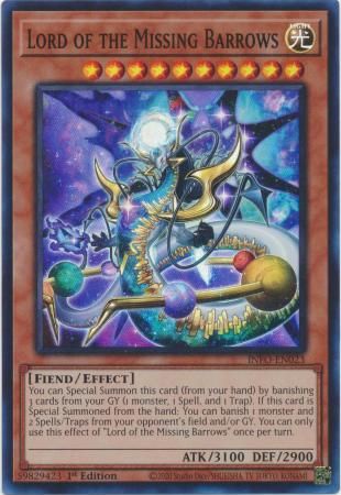 Lord of the Missing Barrows - INFO-EN023 - Super Rare 1st Edition The Infinite Forbidden 1st Edition Singles