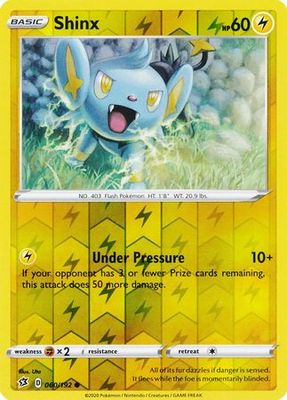 Shinx - 060/192 - Common Reverse Holo Sword &amp; Shield: Rebel Clash Reverse Holo Singles