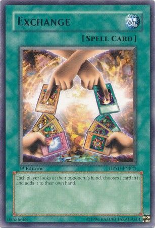 Exchange - DPYG-EN021 - Rare 1st Edition Duelist Pack: Yugi 1st Edition Singles