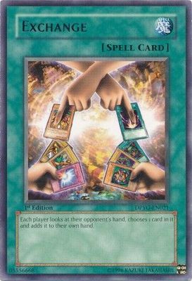 Exchange - DPYG-EN021 - Rare 1st Edition Duelist Pack: Yugi 1st Edition Singles