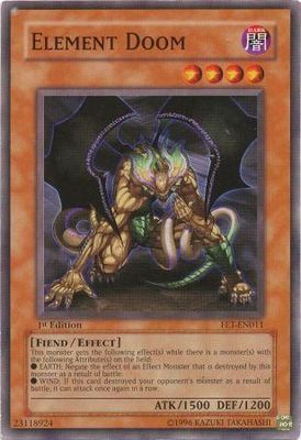 Element Doom - FET-EN011 - Common 1st Edition Flaming Eternity [FET] 1st Edition Singles