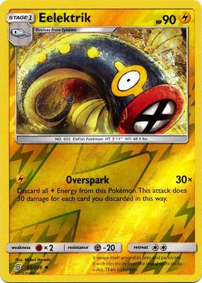 Eelektrik - 65/236 - Uncommon Reverse Holo Sun &amp; Moon: Unified Minds Reverse Holo Singles