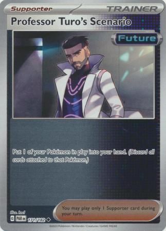 Professor Turo&#39;s Scenario - 171/182 - Uncommon Reverse Holo Scarlet &amp; Violet: Paradox Rift Reverse Holo (Español)