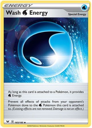 Wash W Energy - 165/185 - Uncommon Sword &amp; Shield: Vivid Voltage Singles (Español)