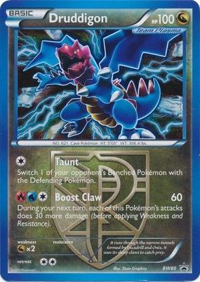 Druddigon - BW80 - Holo Promo Pokemon Black &amp; White Promos
