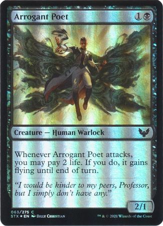 Arrogant Poet 063/275 - Foil Strixhaven: School of Mages Foil Singles