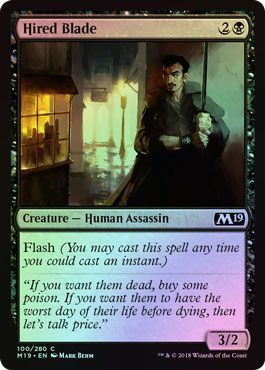 Hired Blade 100/280 - Foil Magic 2019 (M19) Foil Singles