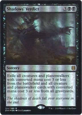 Shadows&#39; Verdict 124/280 - Foil Zendikar Rising Foil Singles