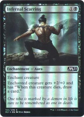 Infernal Scarring 105/274 - Foil Magic 2021 (M21) Foil Singles (Español)