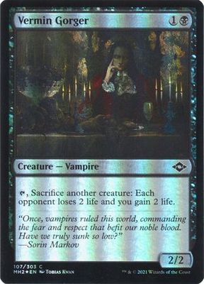 Vermin Gorger 107/303 - Foil Modern Horizons 2 Foil Singles
