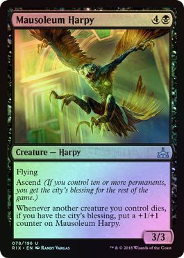 Mausoleum Harpy 078/196 - Foil Rivals of Ixalan Foil Singles