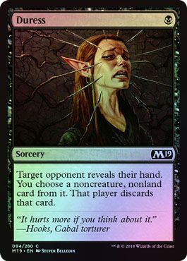 Duress 094/280 - Foil Magic 2019 (M19) Foil Singles (Español)