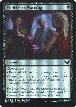 Professor&#39;s Warning 084/275 - Foil Strixhaven: School of Mages Foil Singles