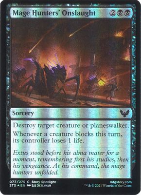 Mage Hunters&#39; Onslaught 077/275 - Foil Strixhaven: School of Mages Foil Singles