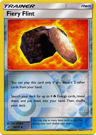 Fiery Flint - 60/70 - Uncommon Reverse Holo Sun &amp; Moon: Dragon Majesty Reverse Holo Singles
