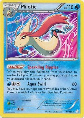Milotic - 44/160 - Rare Theme Deck Exclusive Pokemon Theme Deck Exclusives