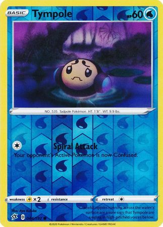 Tympole - 044/192 - Common Reverse Holo Sword &amp; Shield: Rebel Clash Reverse Holo Singles (Español)