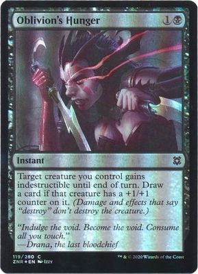Oblivion&#39;s Hunger 119/280 - Foil Zendikar Rising Foil Singles