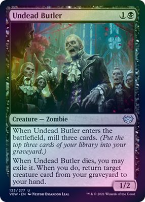 Undead Butler 133/277 - Foil Innistrad: Crimson Vow Foil Singles