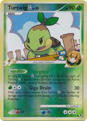 Turtwig GL - 85/111 - Common Reverse Holo Platinum: Rising Rivals Reverse Holo Singles