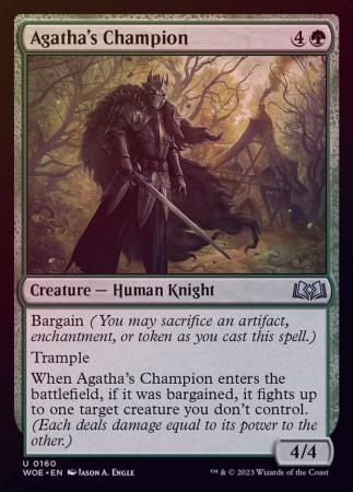 Agatha&#39;s Champion 0160 - Foil Wilds of Eldraine Foil Singles (Español)