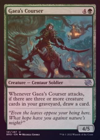 Gaea&#39;s Courser 181/287 - Foil The Brothers&#39; War Foil Singles