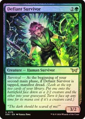 Defiant Survivor 175 - Foil Duskmourn: House of Horror Foil Singles