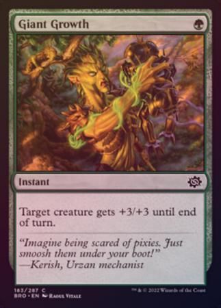 Giant Growth 183/287 - Foil The Brothers&#39; War Foil Singles