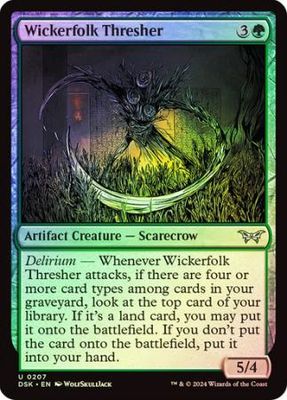 Wickerfolk Thresher 207 - Foil Duskmourn: House of Horror Foil Singles