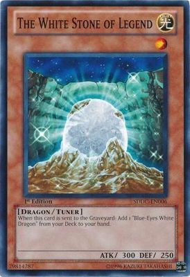 The White Stone of Legend - SDDC-EN006 - Common 1st Edition Structure Deck: Dragons Collide 1st Edition Single