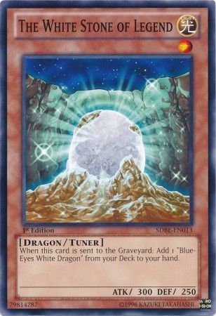 The White Stone of Legend - SDBE-EN013 - Common 1st Edition Saga of Blue-Eyes White Dragon 1st Edition Singles