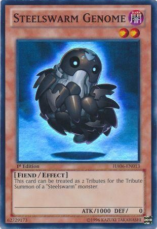 Steelswarm Genome - HA06-EN013 - Super Rare 1st Edition Hidden Arsenal 6: Omega Xyz 1st Edition Singles (espanol)