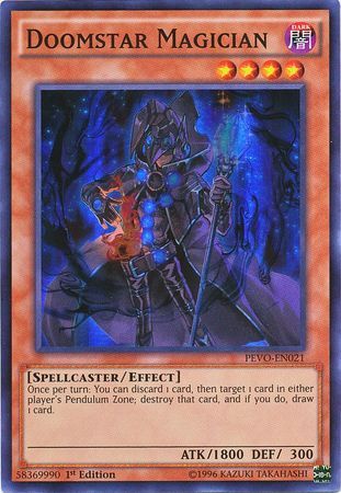 Doomstar Magician - PEVO-EN021 - Super Rare 1st Edition Pendulum Evolution Singles