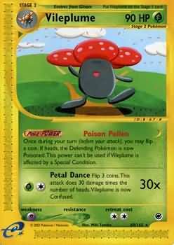 Vileplume - 69/165 - Rare Expedition Singles
