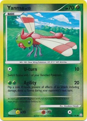 Yanma - 128/146 - Common Reverse Holo Diamond &amp; Pearl: Legends Awakened Reverse Holo Singles