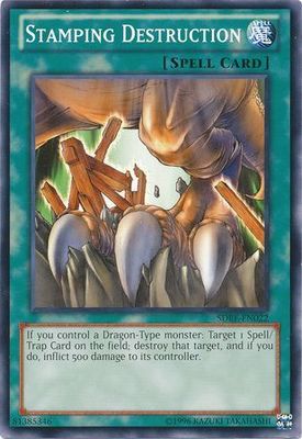 Stamping Destruction - SDBE-EN022 - Common Unlimited Saga of Blue-Eyes White Dragon Unlimited Singles