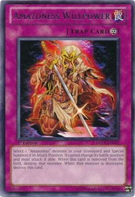 Amazoness Willpower - DREV-EN072 - Rare 1st Edition Duelist Revolution 1st Edition Singles (espanol)