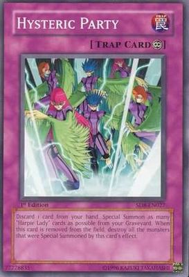 Hysteric Party - SD8-EN027 - Common 1st Edition Structure Deck: Lord of the Storm [SD8] 1st Edition Singles