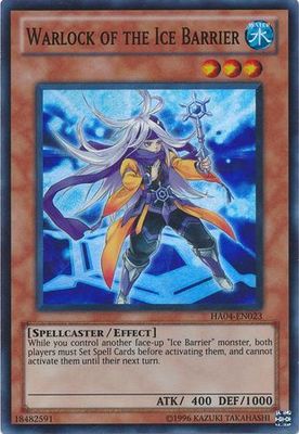 Warlock of the Ice Barrier - HA04-EN023 - Super Rare Unlimited Hidden Arsenal 4: Trishula&#39;s Triumph [HA04] Unlimited Singles