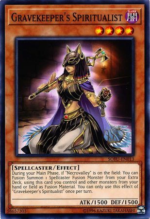 Gravekeeper&#39;s Spiritualist - SOFU-EN013 - Common Unlimited Soul Fusion Unlimited Singles (espanol)