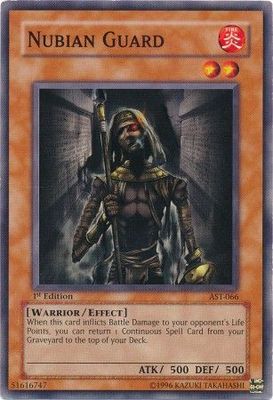 Nubian Guard - AST-066 - Common 1st Edition Ancient Sanctuary [AST] 1st Edition Singles